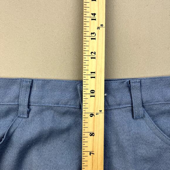 Vintage Levis Sta-Prest Pants Mens 29 Blue Chino Straight Leg Big E Slacks 70s - Picture 14 of 15